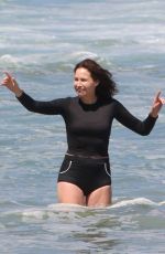 MINNIE DRIVER at a Beach in Malibu 06/21/2021