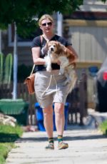 MISCHA BARTON Out with Her Dog in Los Feliz 06/03/2021