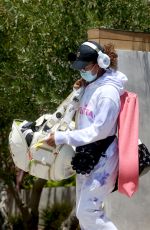 NAOMI OSAKA Arrives Back at Her Home in Los Angeles After Dropping out of the French Open Tournament 06/01/2021