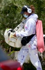 NAOMI OSAKA Arrives Back at Her Home in Los Angeles After Dropping out of the French Open Tournament 06/01/2021