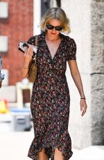 NAOMI WATTS in a Floral Dress Out in New York 06/29/2021