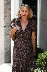 NAOMI WATTS in a Floral Dress Out in New York 06/29/2021