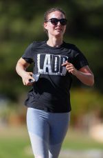 NATALIE PORTMAN Out Jogging in Sydney 06/17/2021
