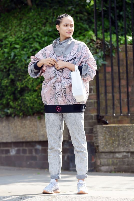 NATHALIE EMMANUEL Out in Notting Hill in London 05/30/2021