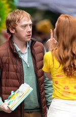 NELL TIGER FREE and LAUREN AMBROSE on the Set of Servant in Philadelphia 06/09/2021