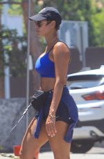NICOLE MURPHY Out with Her Dog in Hollywood 06/21/2021
