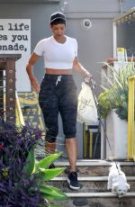 NICOLE MURPHY Out with Her Dog in Los Angeles 06/29/2021