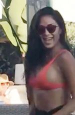 NICOLE SCHERZINGER at Almancil Beach Bar in Portugal 06/23/2021