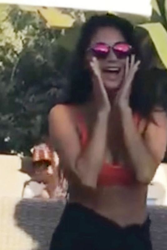 NICOLE SCHERZINGER at Almancil Beach Bar in Portugal 06/23/2021