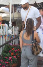 NICOLETTE GRAY and Tristan Thompson at The Ivy in West Hollywood 06/26/2021