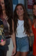 NIKKI SANDERON in Denim Shorts at Impossible Bar in Manchester 06/26/2021