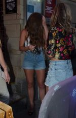 NIKKI SANDERON in Denim Shorts at Impossible Bar in Manchester 06/26/2021