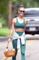 NINA AGDAL Leaves Her Fitness Class in Amagansett 06/26/2021