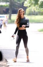 NINA AGDAL Teaching a Yoga Class in Amagansett Hamptons in New York 06/19/2021