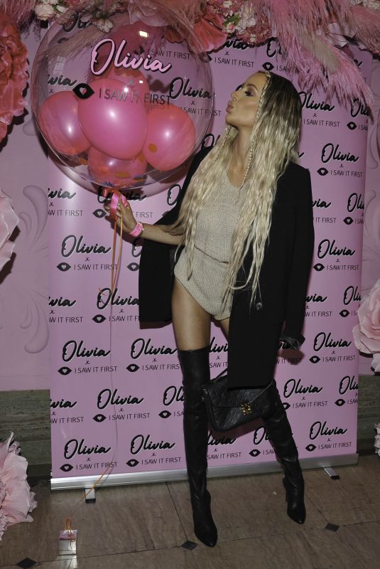 OLIVIA ATTWOOD at Olivia Attwood x ISawItFirst Collection Launch Party in Manchester 06/14/2021