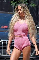 OLIVIA ATTWOOD Out with Her Dog in Manchester 06/08/2021
