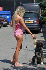 OLIVIA ATTWOOD Out with Her Dog in Manchester 06/08/2021