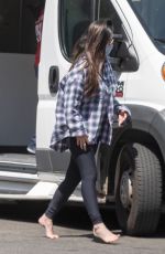 OLIVIA MUNN at a Mobile Dog Groomer Outside Her Home in Los Angeles 06/13/2021