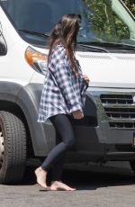 OLIVIA MUNN at a Mobile Dog Groomer Outside Her Home in Los Angeles 06/13/2021