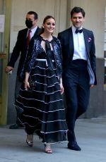 OLIVIA PALERMO Heading to NYBG Spring Gala in New York 06/03/2021