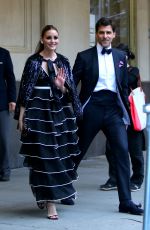 OLIVIA PALERMO Heading to NYBG Spring Gala in New York 06/03/2021