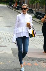OLIVIA PALERMO Out for Iced Coffee in New York 06/01/2021