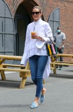 OLIVIA PALERMO Out for Iced Coffee in New York 06/01/2021