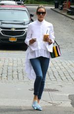 OLIVIA PALERMO Out for Iced Coffee in New York 06/01/2021