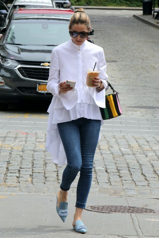 OLIVIA PALERMO Out for Iced Coffee in New York 06/01/2021