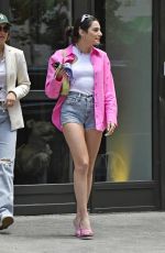 PAIGE DESORBO in Denim Shorts Out in New York 06/23/2021