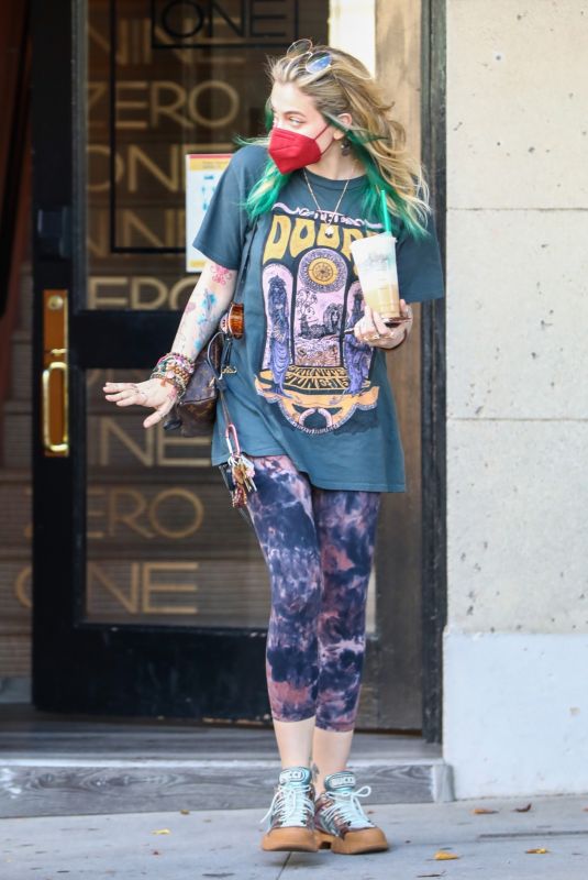 PARIS JACKSON Leaves a Hair Salon in Los Angeles 06/22/2021