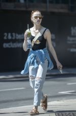 PHOEBE DYNEVOR in Ripped Denim Out in London 05/31/2021