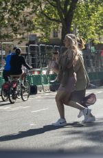 PHOEBE DYNEVOR Out with a Friend in London 05/30/2021