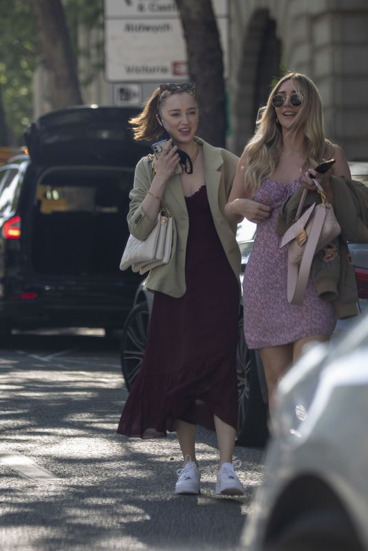 PHOEBE DYNEVOR Out with a Friend in London 05/30/2021