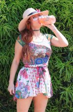 PHOEBE PRICE at a Tennis Court in Los Anegeles 06/14/2021