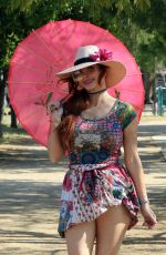 PHOEBE PRICE at a Tennis Court in Los Anegeles 06/14/2021