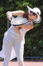 PHOEBE PRICE at a Tennis Courts in Los Angeles 05/31/2021