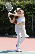 PHOEBE PRICE at a Tennis Courts in Los Angeles 05/31/2021