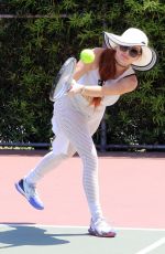 PHOEBE PRICE at a Tennis Courts in Los Angeles 05/31/2021
