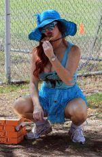 PHOEBE PRICE Out at a Park in Los Angeles 06/21/2021