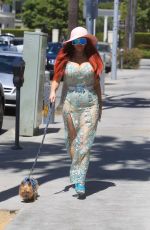 PHOEBE PRICE Out with Her Dog in Beverly Hills 06/08/2021