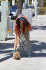 PHOEBE PRICE Out with Her Dog in Beverly Hills 06/08/2021