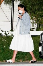 Pregnant GAL GADOT at San Vicente Bungalows in West Hollywood 06/14/2021