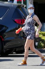 Pregnant HALSEY at Erewhon Organic Grocers in Los Angeles 06/10/2021