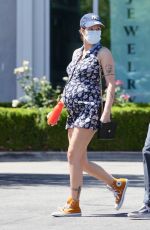 Pregnant HALSEY at Erewhon Organic Grocers in Los Angeles 06/10/2021