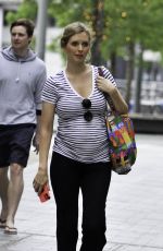 Pregnant RACHEL RILEY Leaves Countdown Studio in Manchester 06/09/2021