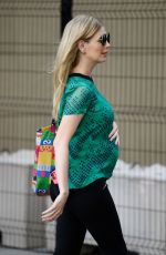 Pregnant RACHEL RILEY Leaves Countdown Studios in Salford 06/08/2021