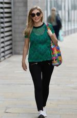 Pregnant RACHEL RILEY Leaves Countdown Studios in Salford 06/08/2021