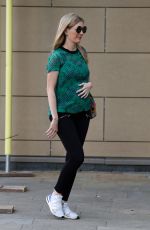 Pregnant RACHEL RILEY Leaves Countdown Studios in Salford 06/08/2021