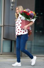 Pregnant RACHEL RILEY Out with Flowers in Manchester 06/22/2021